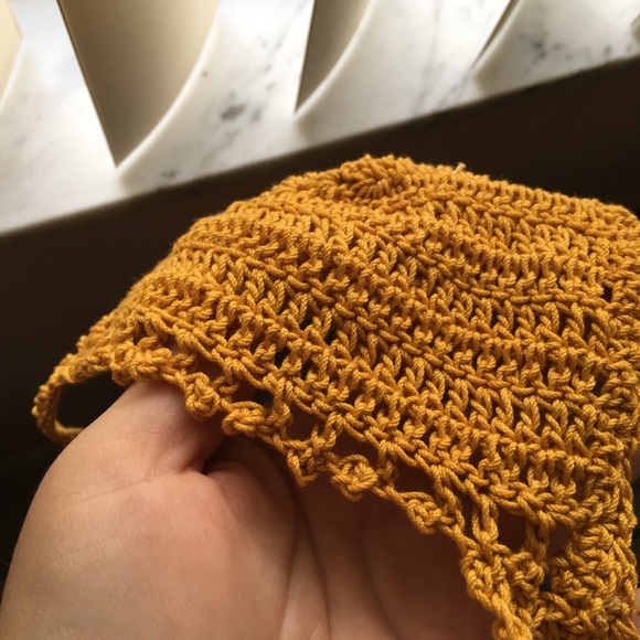 Gold mustard bikini top small - Picture 7 of 8